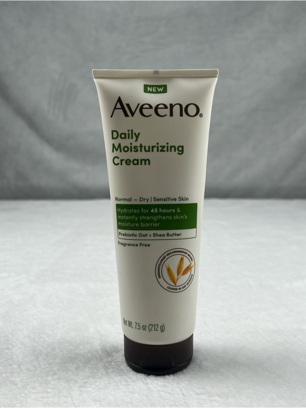 Aveeno Daily Moisturizing Cream Fragrance Free Prebiotic Oat 7.5 oz